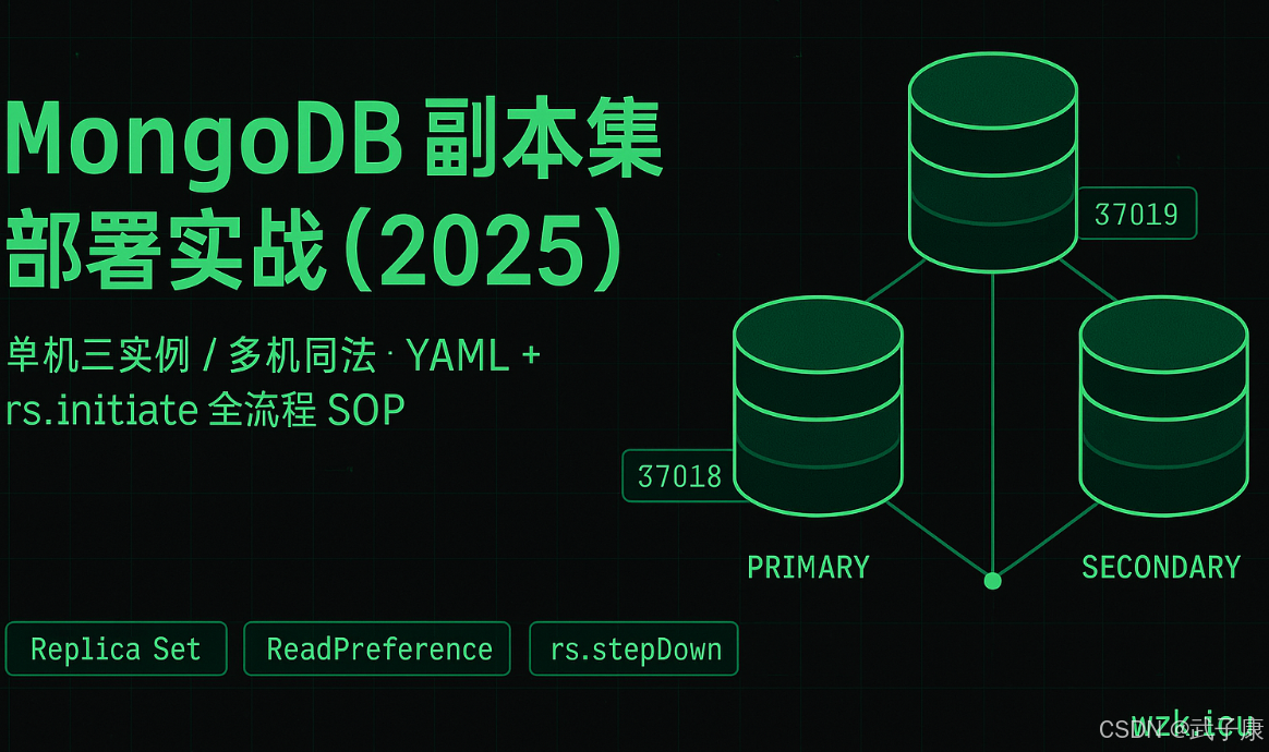 Java-160 MongoDB副本集部署实战 单机三实例/多机同法 10 分钟起集群 + 选举/读写/回滚全流程