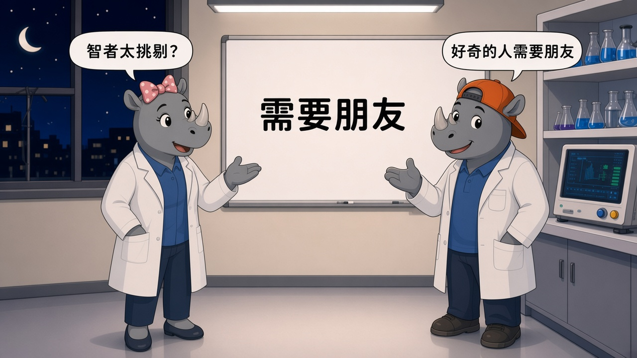 女犀牛问最终会变成这样,男犀牛说用自然语言搜