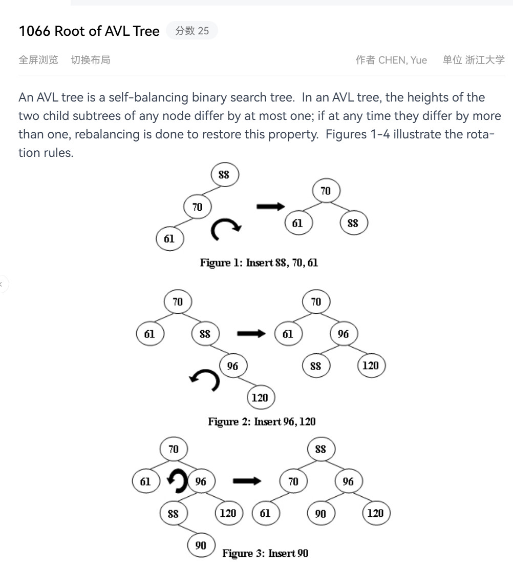 PAT 1066 Root of AVL Tree-CSDN博客