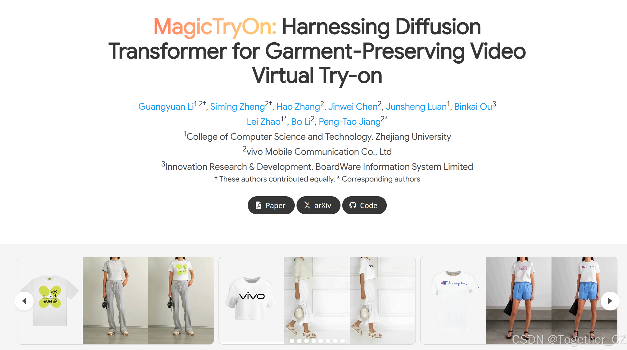 MagicTryOn: Harnessing Diffusion Transformer for Garment-Preserving ...
