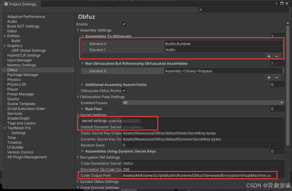 【Unity】代码加密 混淆 防破解 Obfuz dll加固 GF_X代码加固功能用法 Unity代码保护插件 dll二进制加密