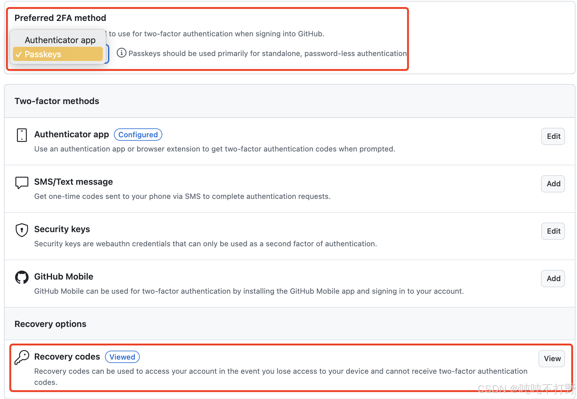 GitHub 2FA 双重身份验证(iPhone什么都不安装版~)_github双重身份验证-CSDN博客