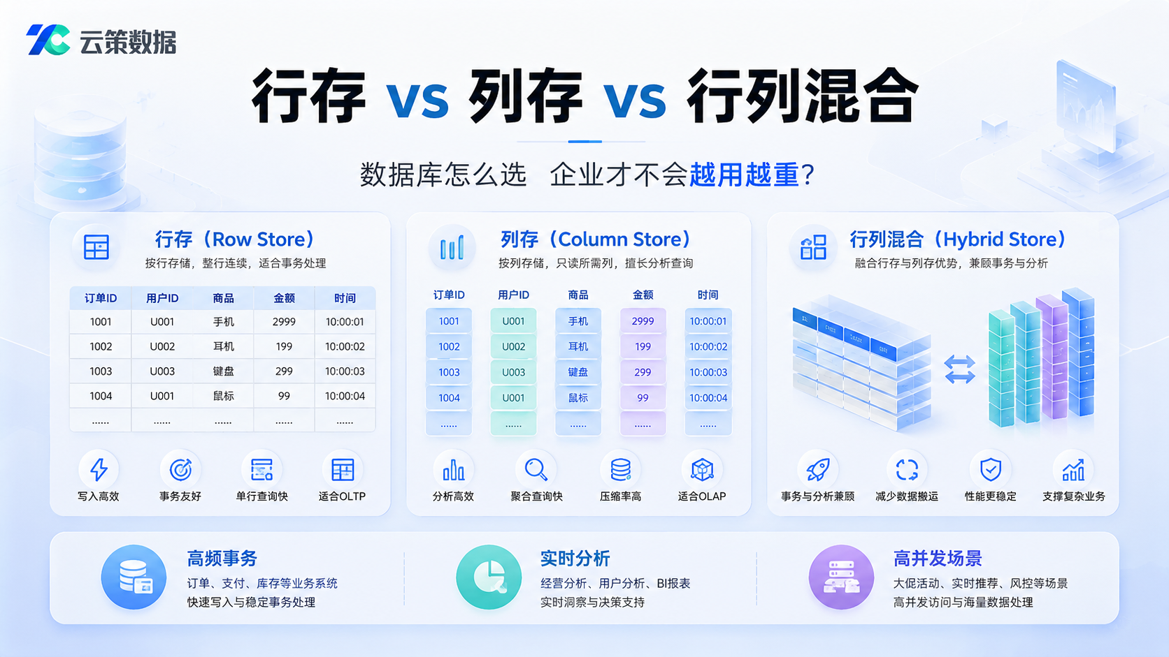 行存 vs 列存 vs 行列混合：怎么选才不踩坑-CSDN博客