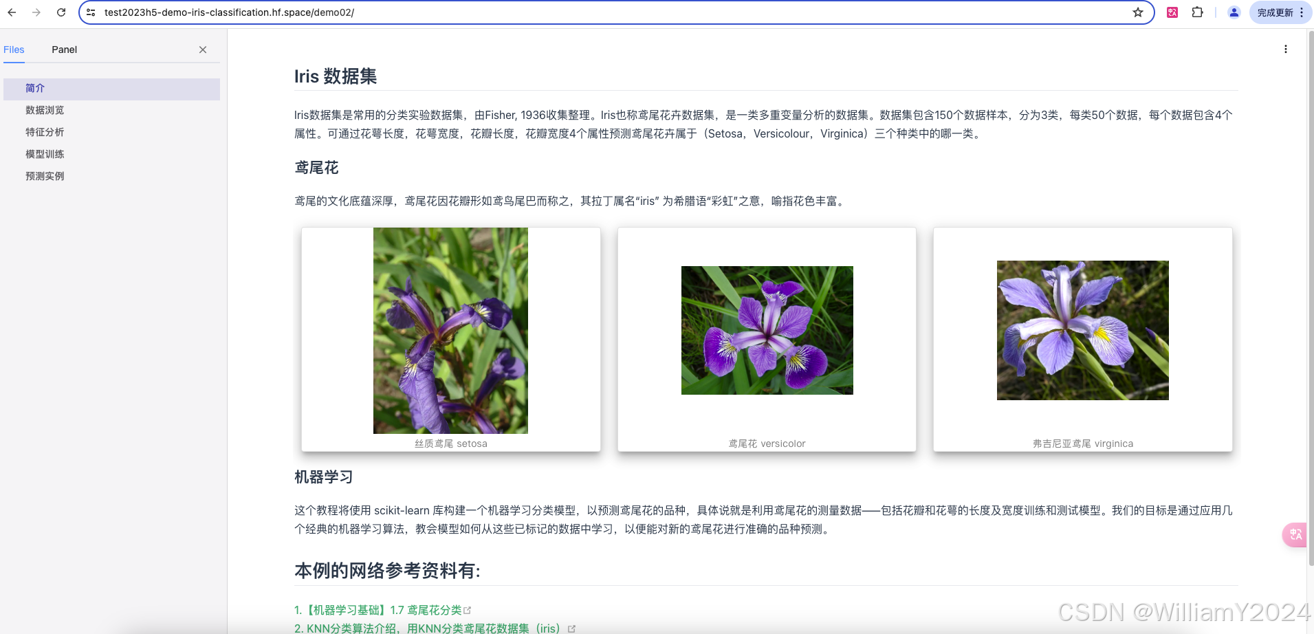 图1. 介绍 Iris 数据集