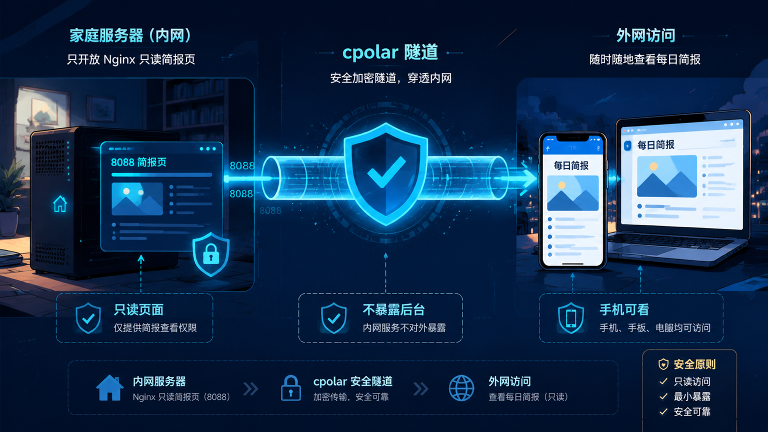 cpolar 映射只读简报页面