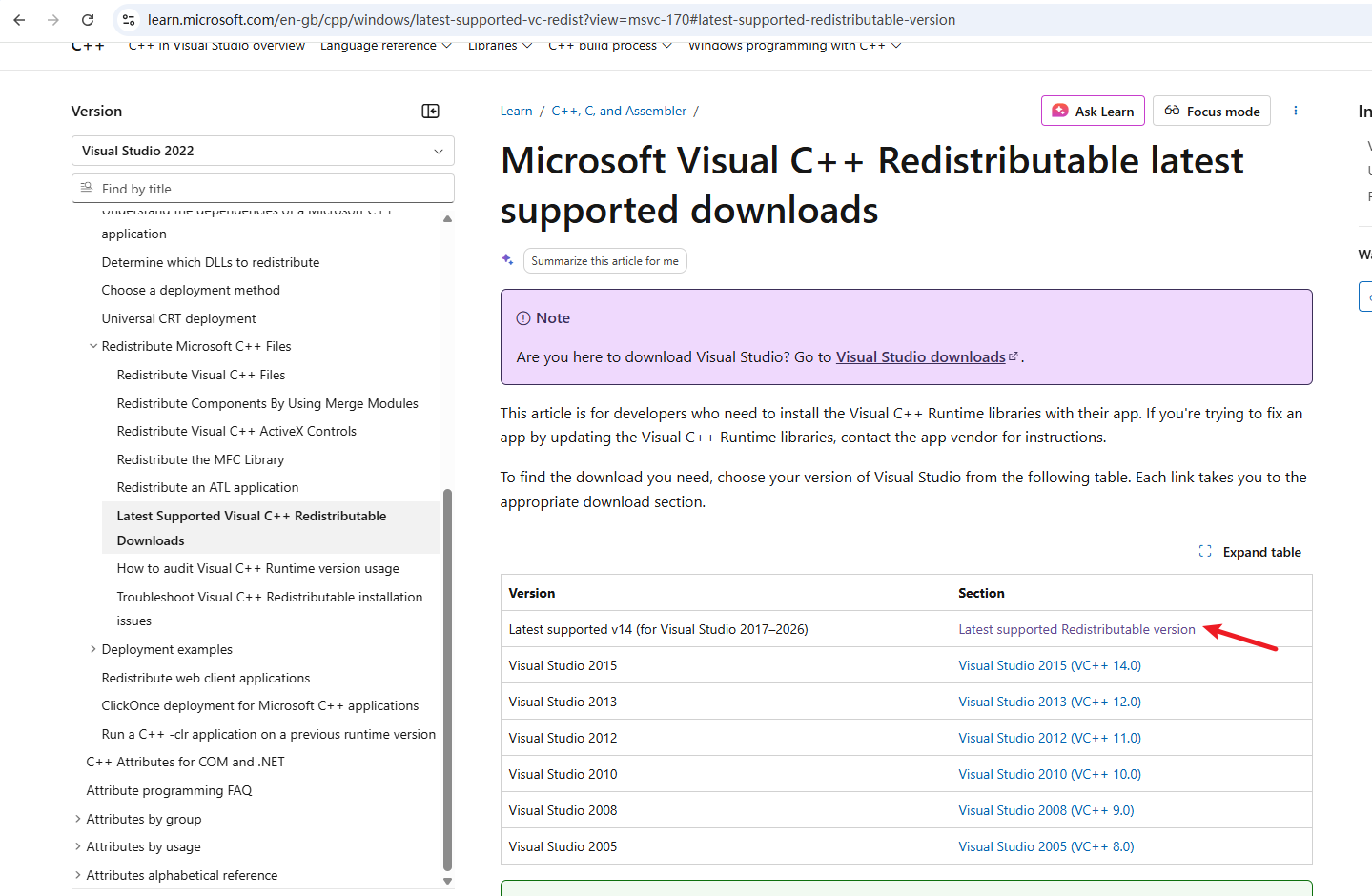 Microsoft Visual C++ Redistributable latest supported downloads下载-CSDN博客