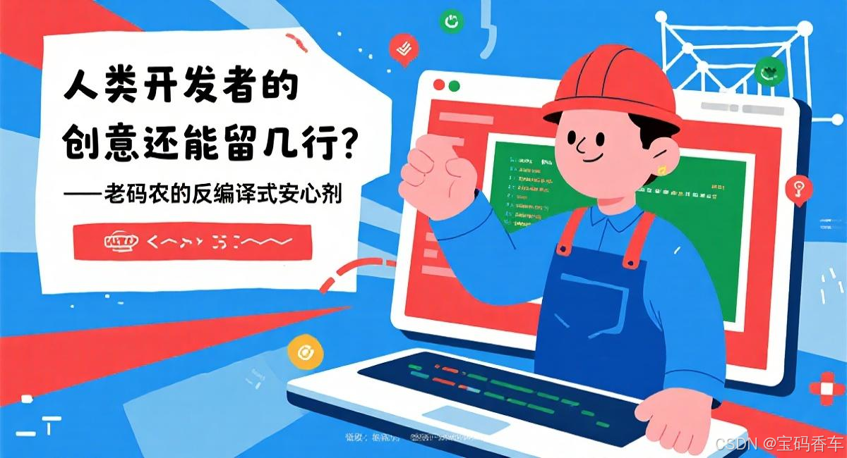 当 AI 嚼碎数据吐模块，人类开发者的创意还能留几行？—— 老码农的反编译式安心剂