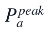 P_{a}^{peak}