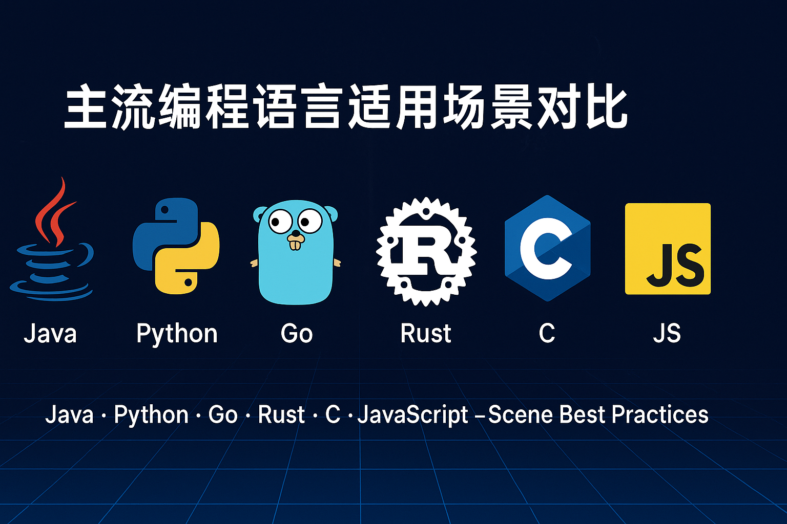 Java VS Python VS Golang VS Rust VS C VS JS 分别适用什么场景？——超详细技术选型全解析