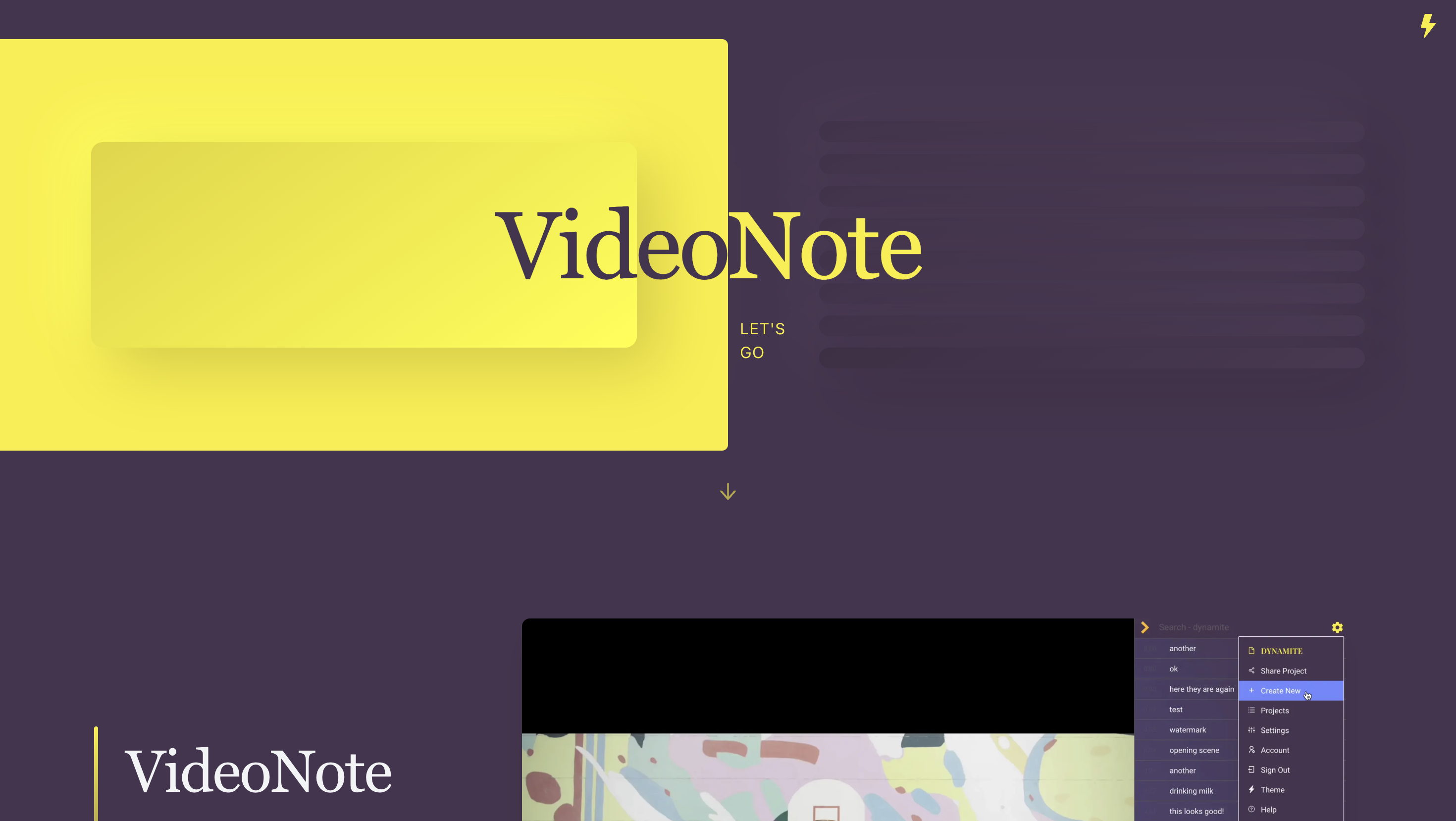 VideoNote界面