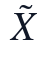 \tilde{X}