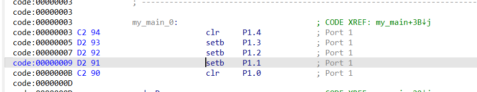 两个复位，三个置位指令
