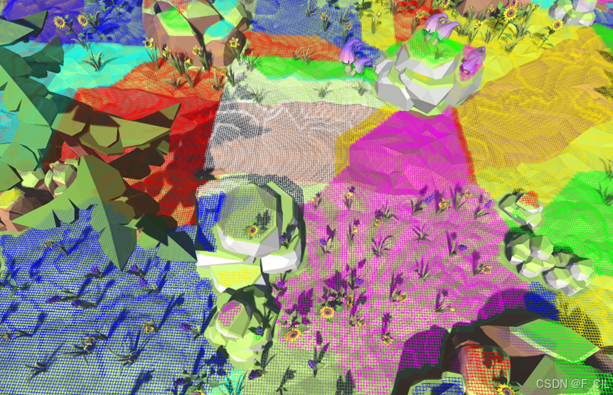 图5-13 复杂场景的区域划分效果