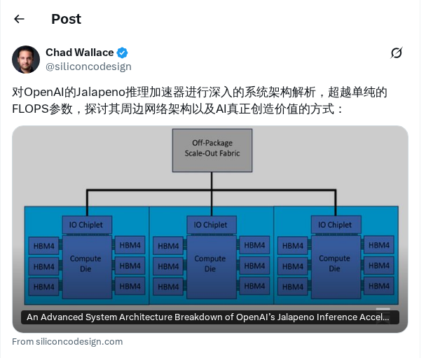 OpenAI 公开自研 AI 推理芯片 Jalapeno 完整架构