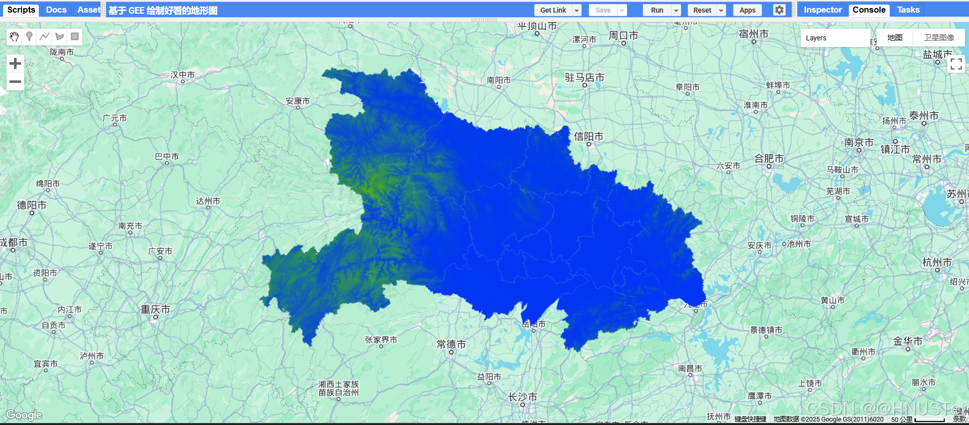 基于 GEE 绘制好看的地形图_gee制图-CSDN博客