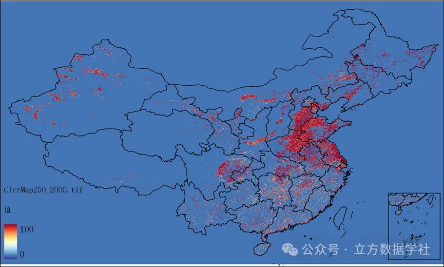 【免费数据】2000-2020年中国250米分辨率灌溉耕地分布栅格数据_cirrmap250: annual maps of china鈥檚 ...