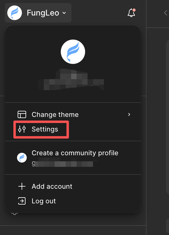 Settings