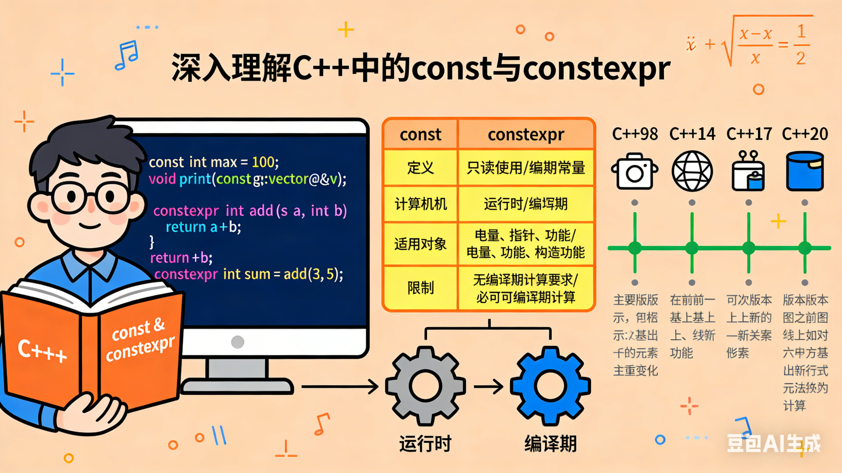 C++11 扩展 - 深入理解 C++ 中的 const 与 constexpr-CSDN博客