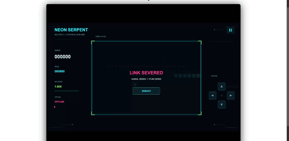 Codex 制作的 Cocos Creator 贪吃蛇效果