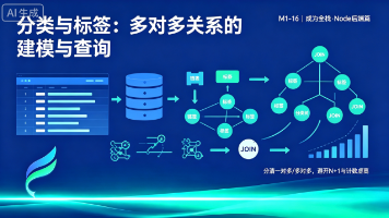 成为全栈·Node 后端篇·分类与标签:多对多关系的建模与查询封面图