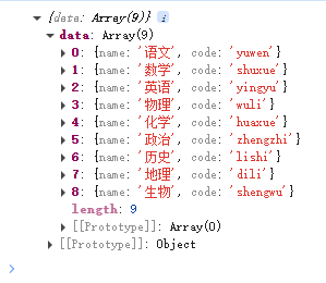 courseDict返回值