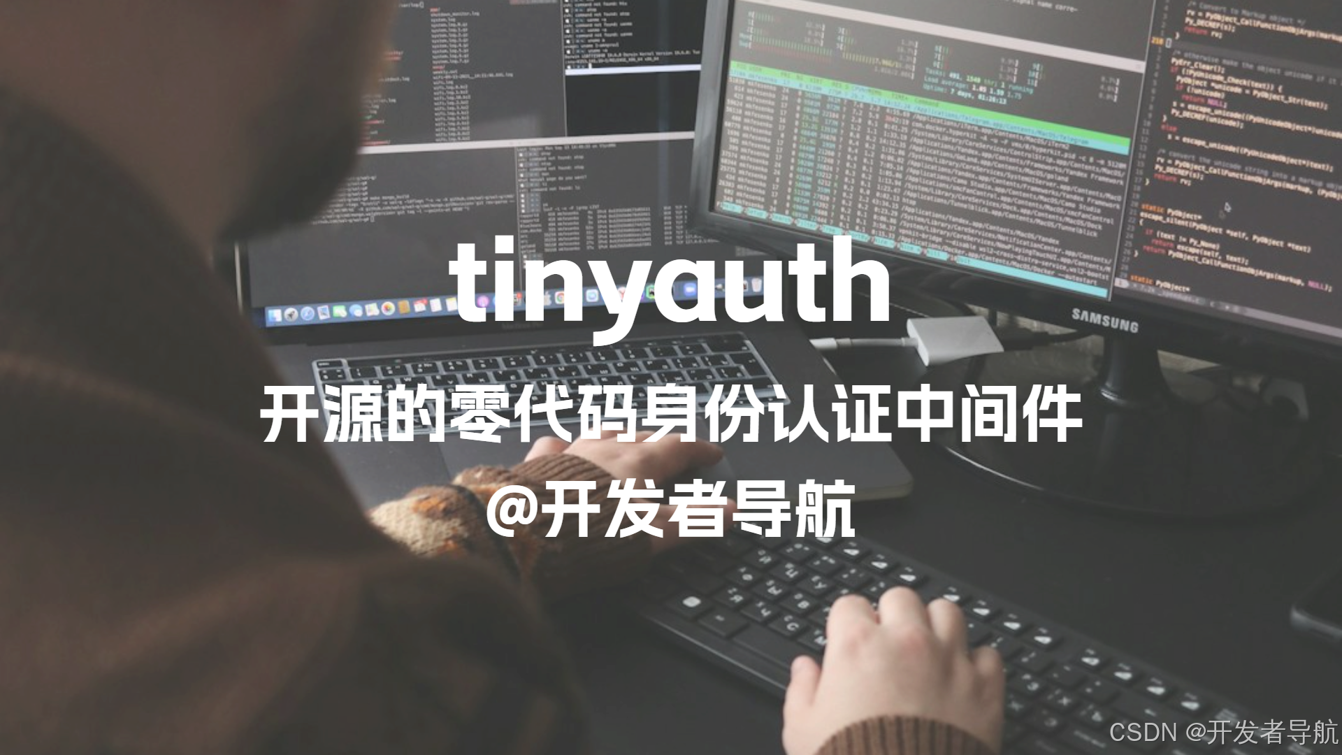 【开发者导航】开源的零代码身份认证中间件：tinyauth_开源身份验证中台