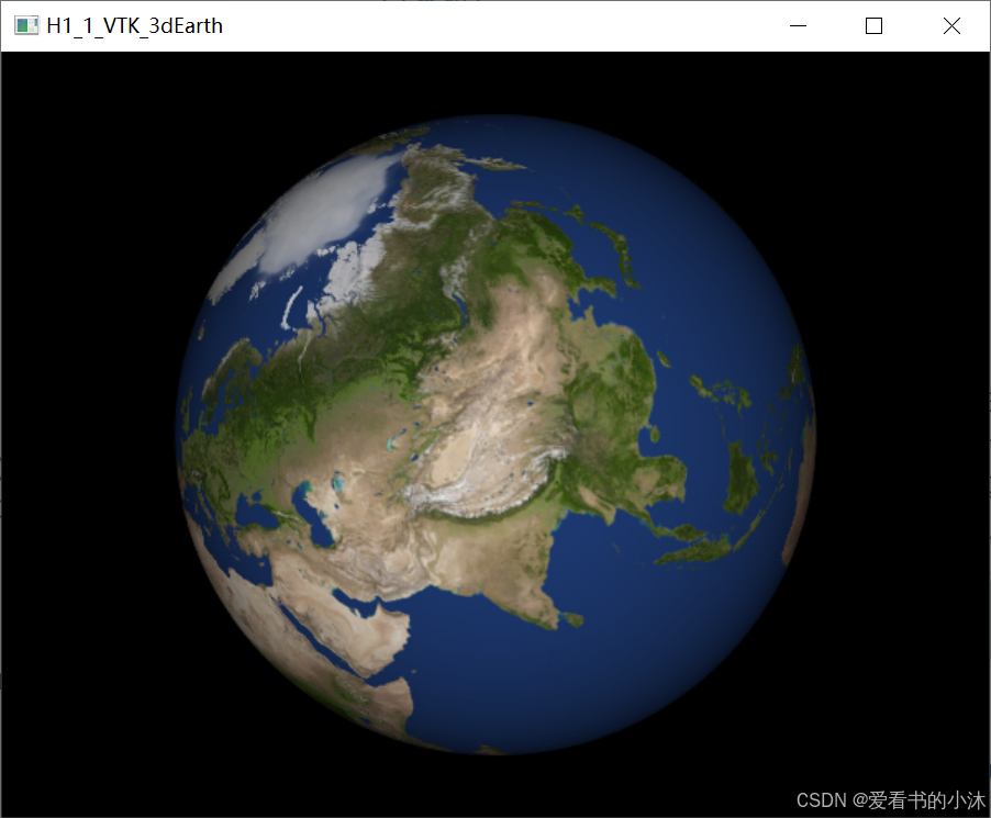 【小沐学GIS】基于VTK绘制三维数字地球Earth（VTK）_vtk 三维地球-CSDN博客