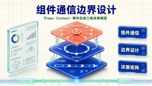 前端组件通信的边界设计:Props、Context与事件总线的权衡封面图