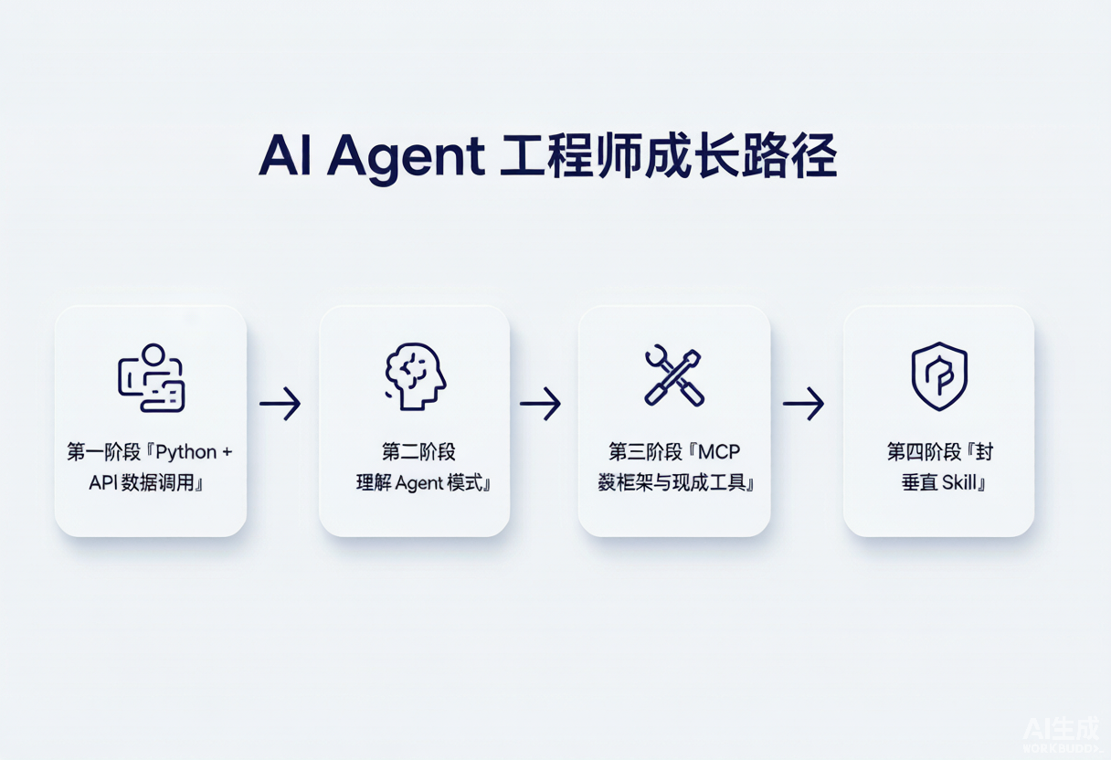 AI Agent 工程师四阶段成长路径