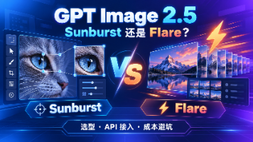 GPT Image 2.5 Sunburst还是Flare?模型选型、Python接入与成本避坑封面图