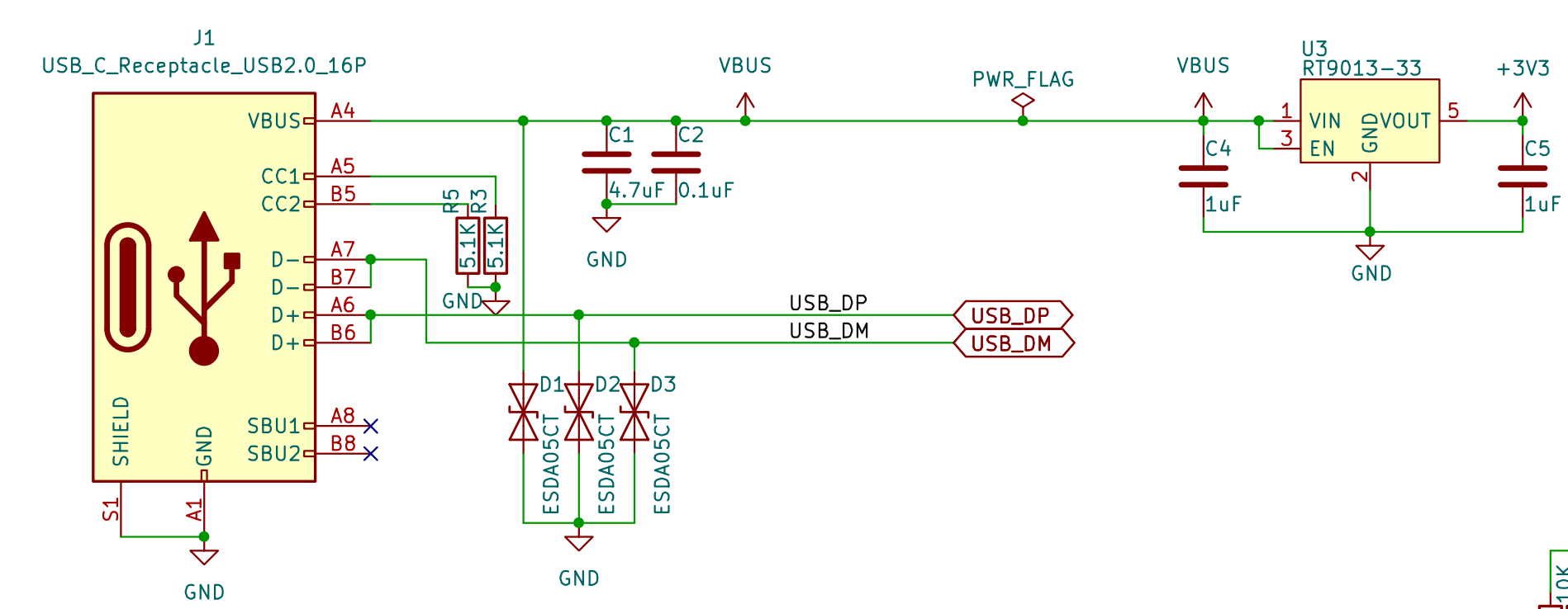 USB硬件原理图