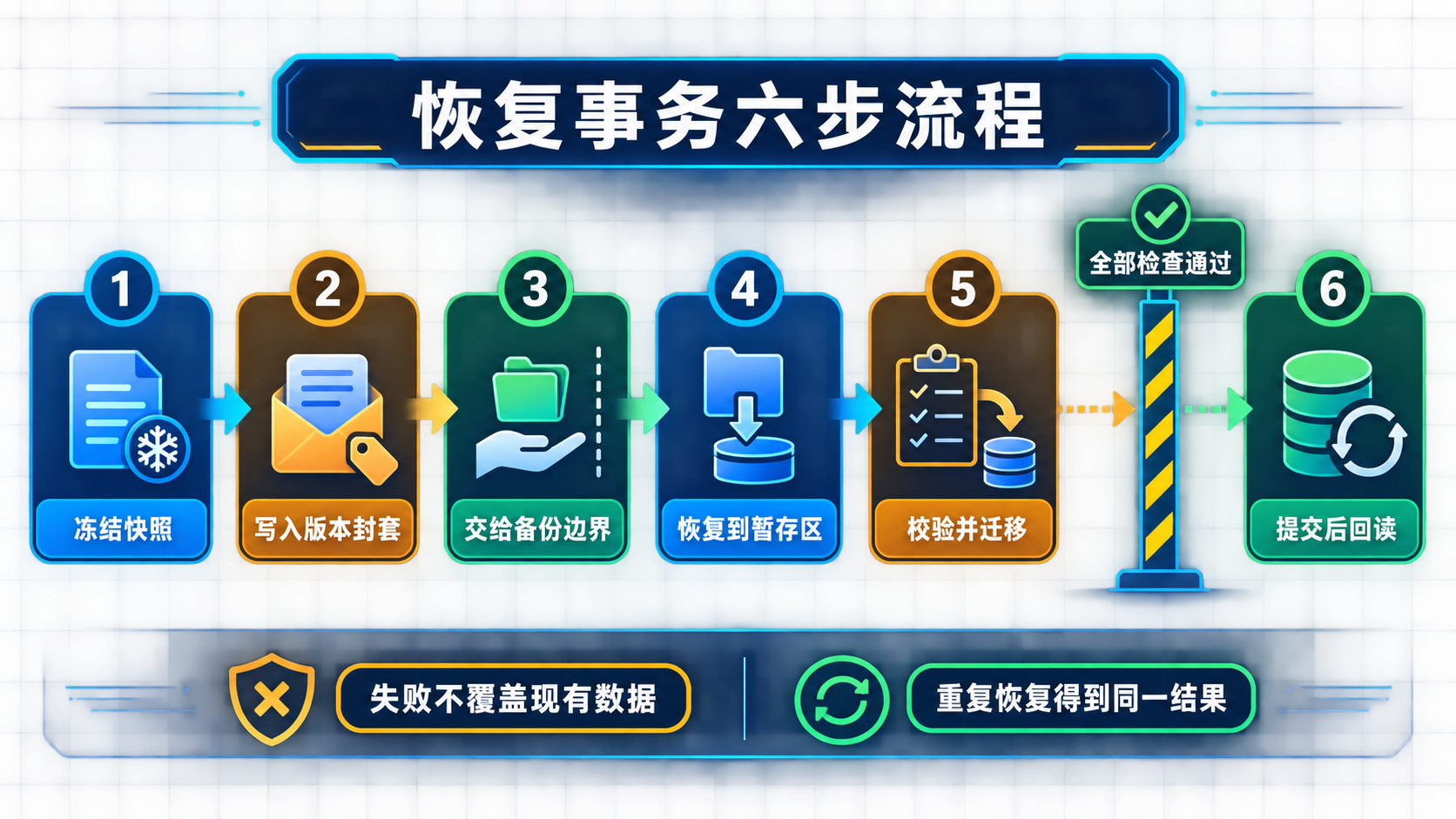恢复事务六步流程