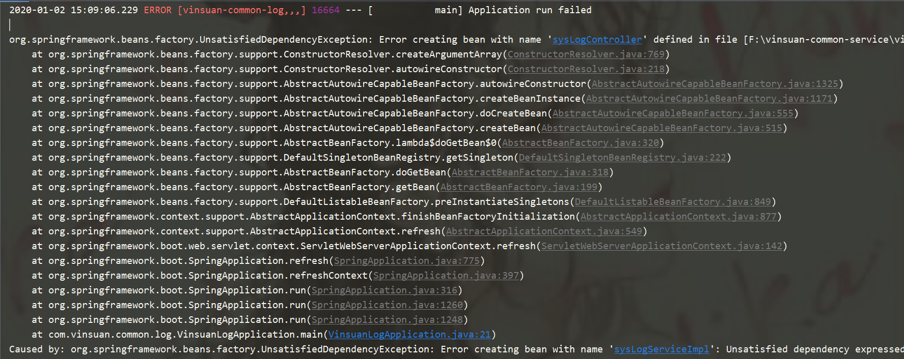 SpringBoot 项目启动报错：Error creating bean with name 解决办法_error creating ...