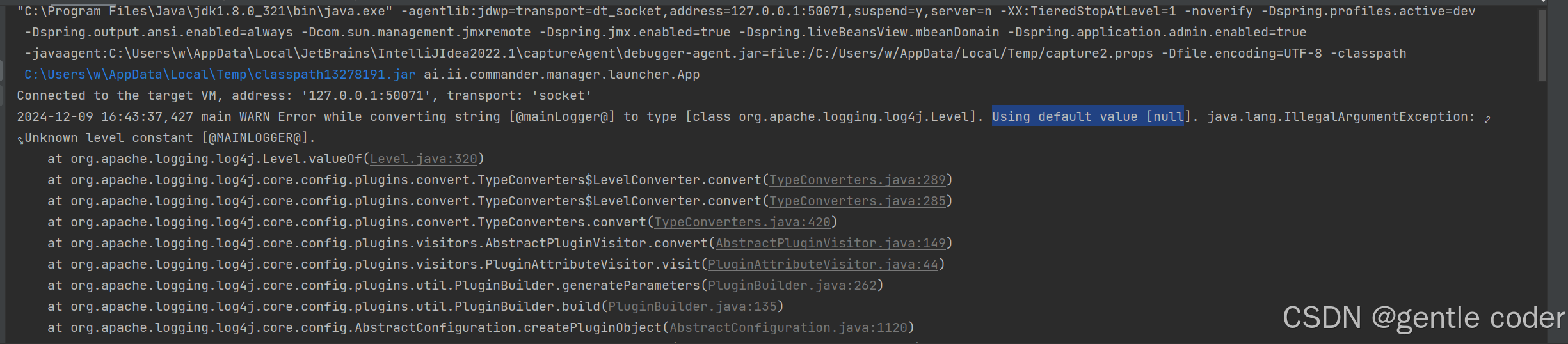 【bug】Error while converting string [@mainLogger@] to type [class ...