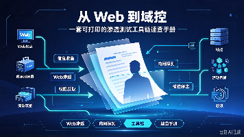 从 Web 到域控:一套可打印的渗透测试工具链速查手册封面图