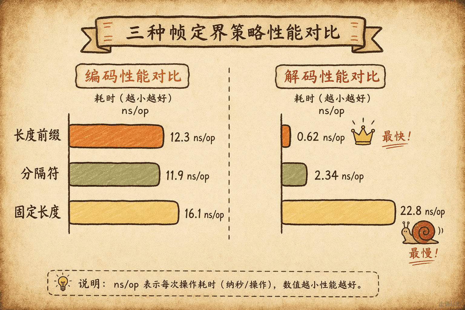 三种分帧策略编解码性能对比