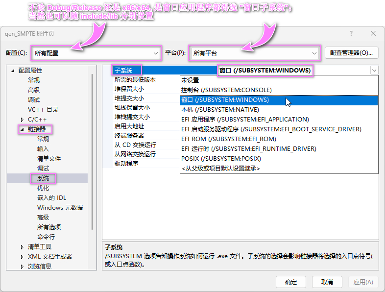 子系统模式选择