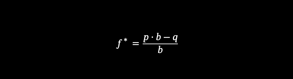 [ f^* = \frac{p \cdot b - q}{b} ]