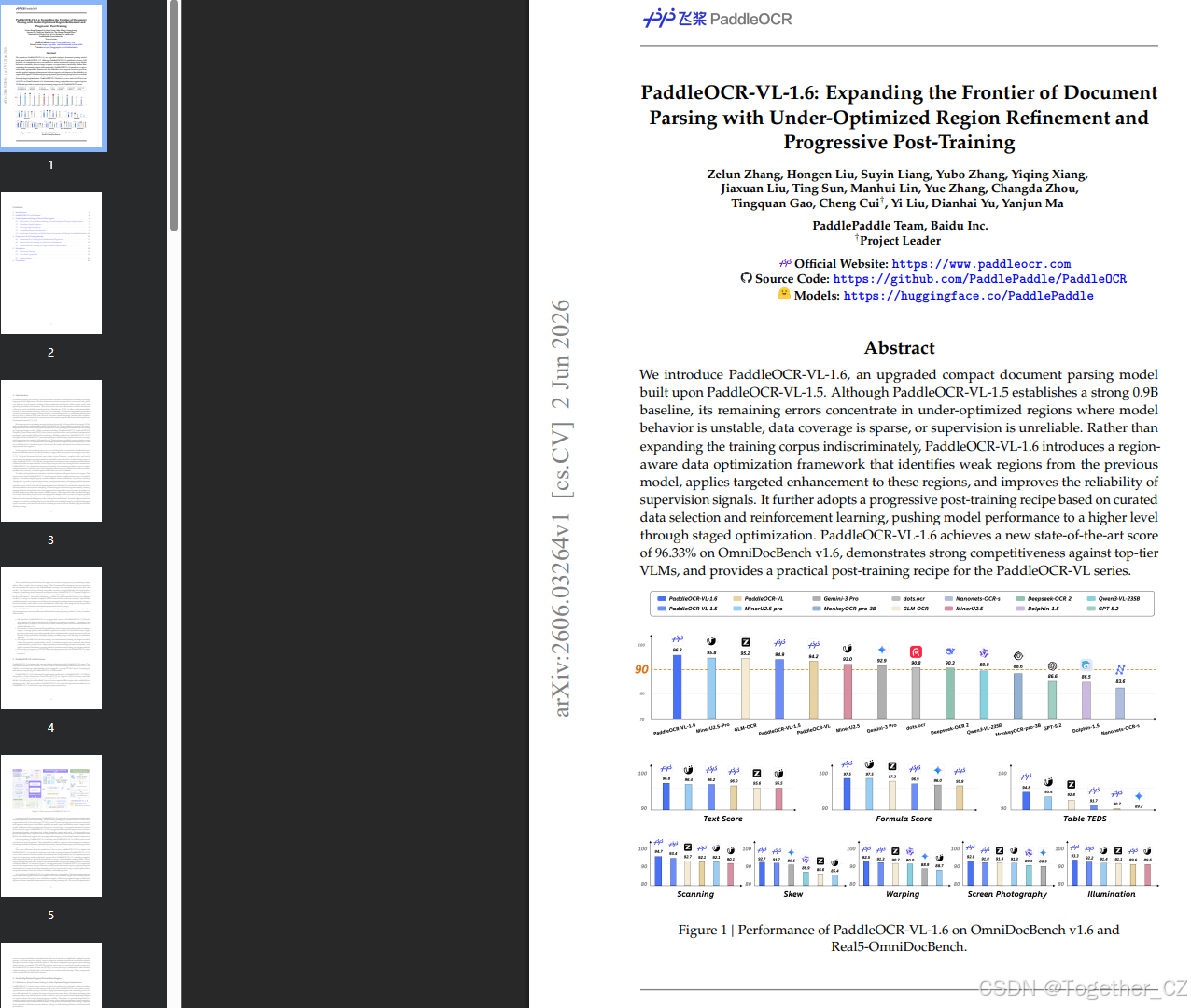 Document Refinement PaddleOCR-VL-1.6: Expanding the Frontier of Document Parsing with Under ...