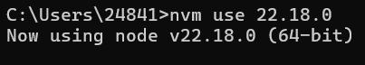 nvm install node版本报错:could not retrieve... 两分钟成功下载安装nvm和node.js (超详细安装教程)_node22.18.0下载-CSDN博客
