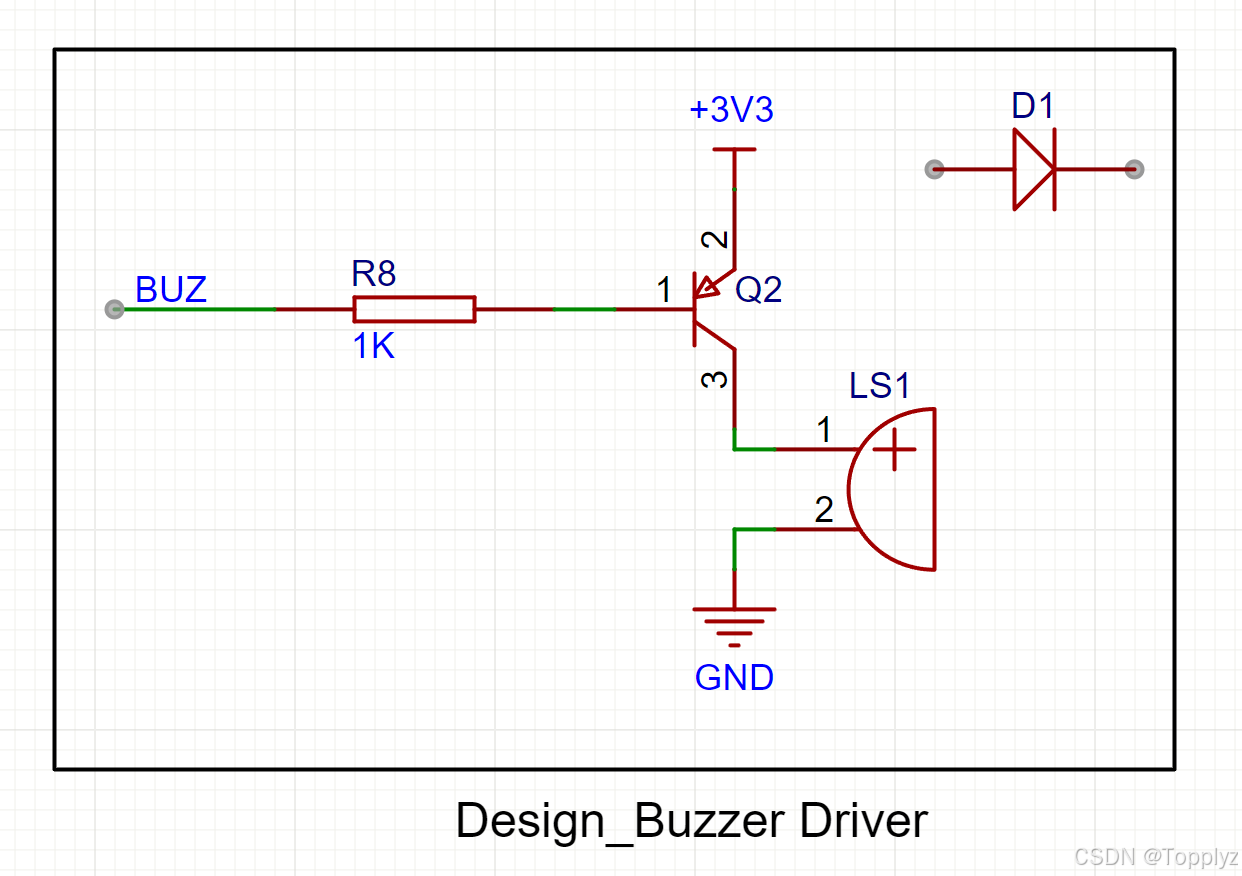 简易蜂鸣器电路的搭建
