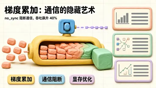 分布式梯度累加(Gradient Accumulation):通信与计算的交错隐藏封面图