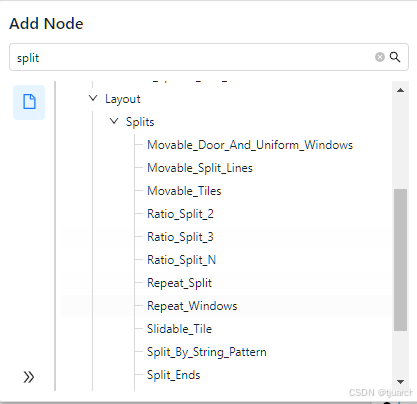 split相关的节点