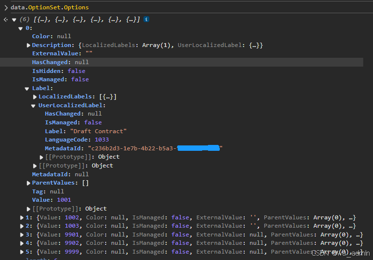 data.OptionSet.Options层级结构如下
