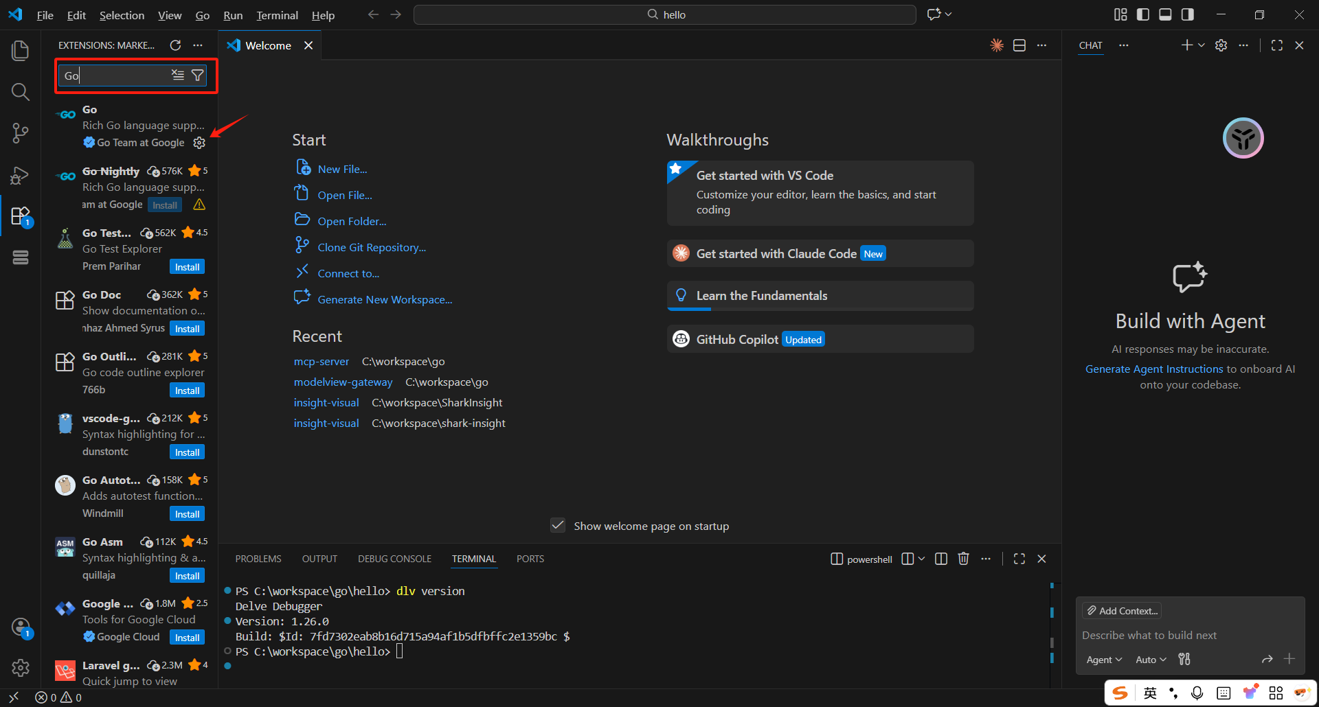【第3章】VSCode开发Go(国内源)_国内安装gopls-CSDN博客