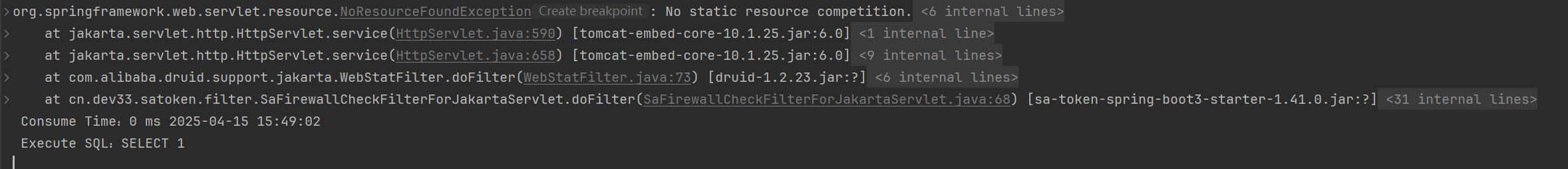 org.springframework.web.servlet.resource.NoResourceFoundException: No static resource xxx.