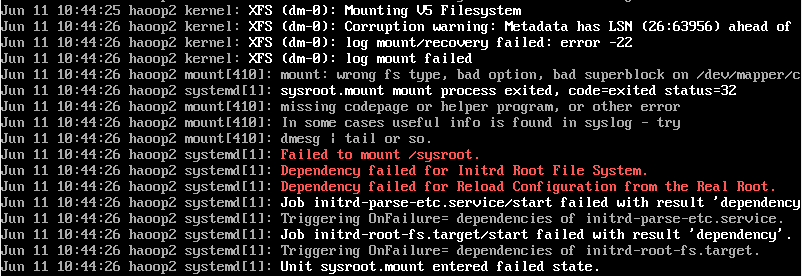 linux 系统进入紧急模式（emergency mode）处理_linux系统开机进入emergency