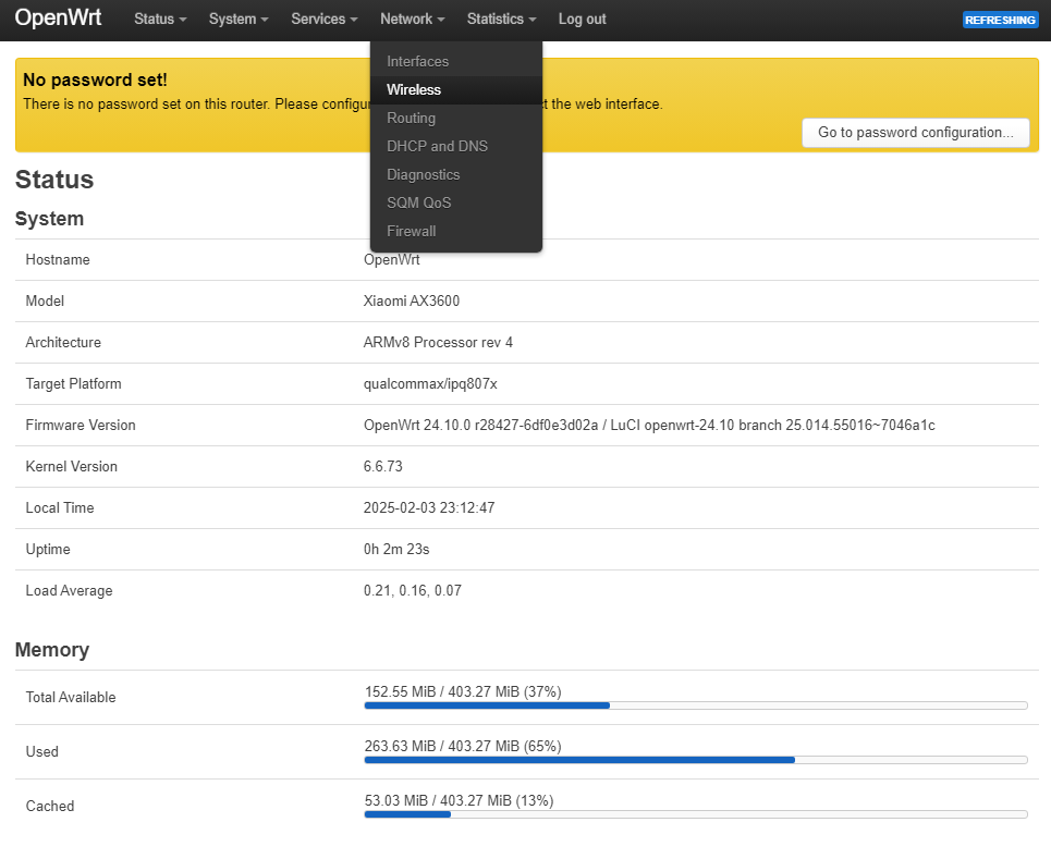 最新OpenWRT-nss稳定版固件 路由器型号：AX3600 及 TTL救砖_小米ax3600刷openwrt
