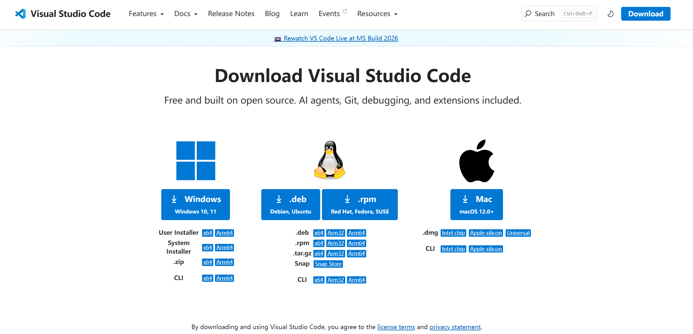 Visual Studio Code 2026年最新安装指引_vs2026官网下载安装教程-CSDN博客