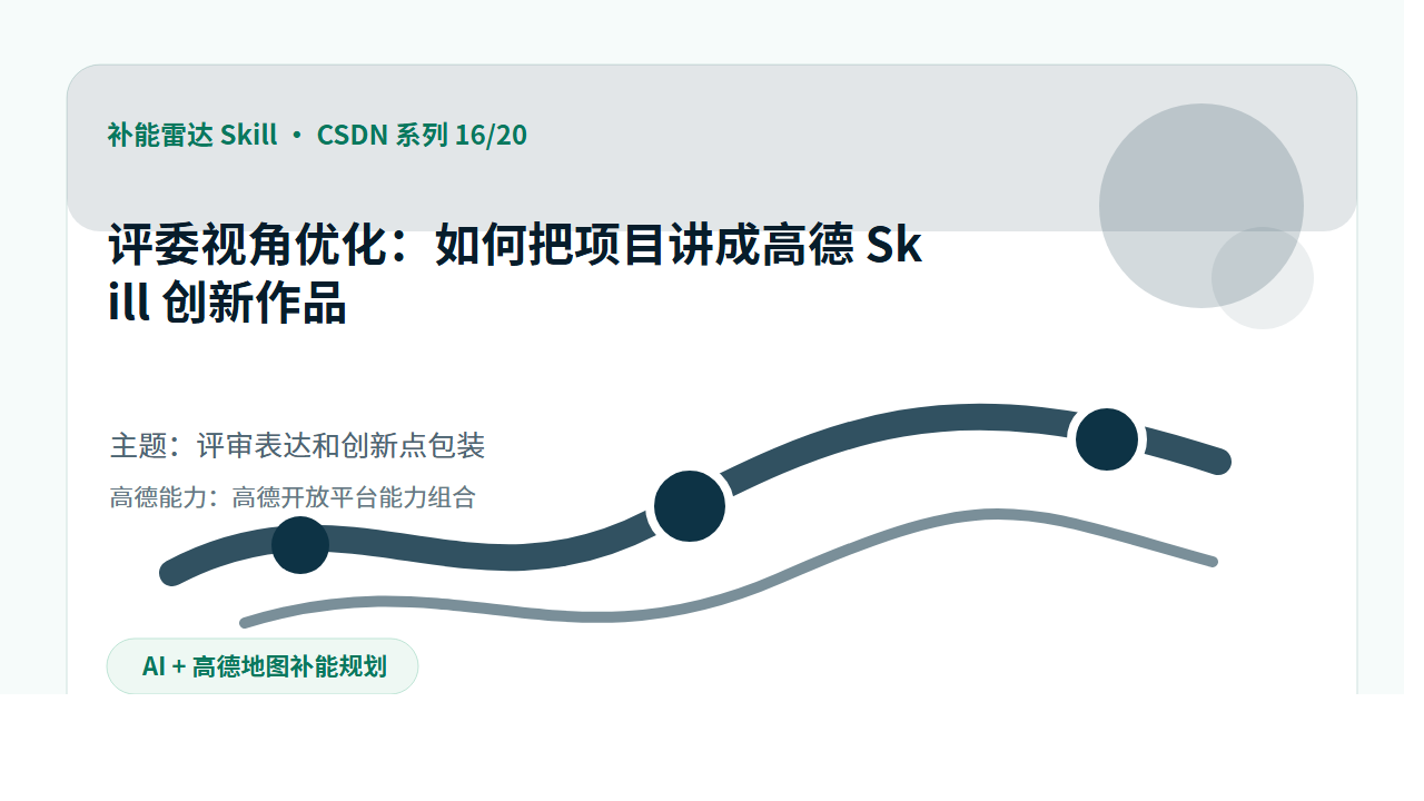 补能雷达 Skill 第 16 篇封面